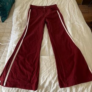 Forever 21 M red and white piping pants. SO COMFORTABLE!